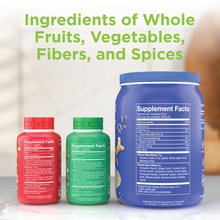 Balance of Nature Whole Health System - Ingredients of Whole Fruits, 
Vegetables, Fibers, and Spices