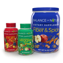 Balance of Nature Whole Health System - Fruits & Veggies, and Fiber & Spice Supplements