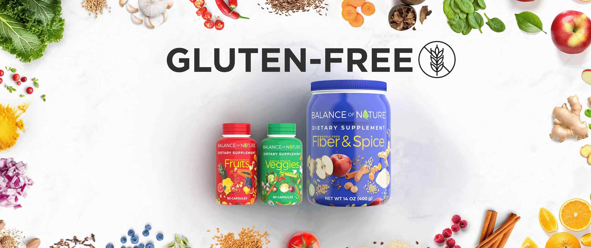 Balance of Nature Supplements Are Gluten-Free