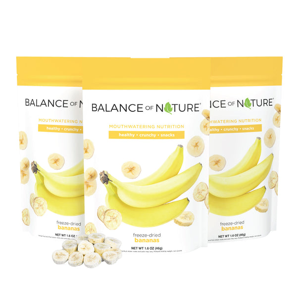 Freeze-Dried Bananas 3 Pack | Real Fruit Snack – Balance of Nature