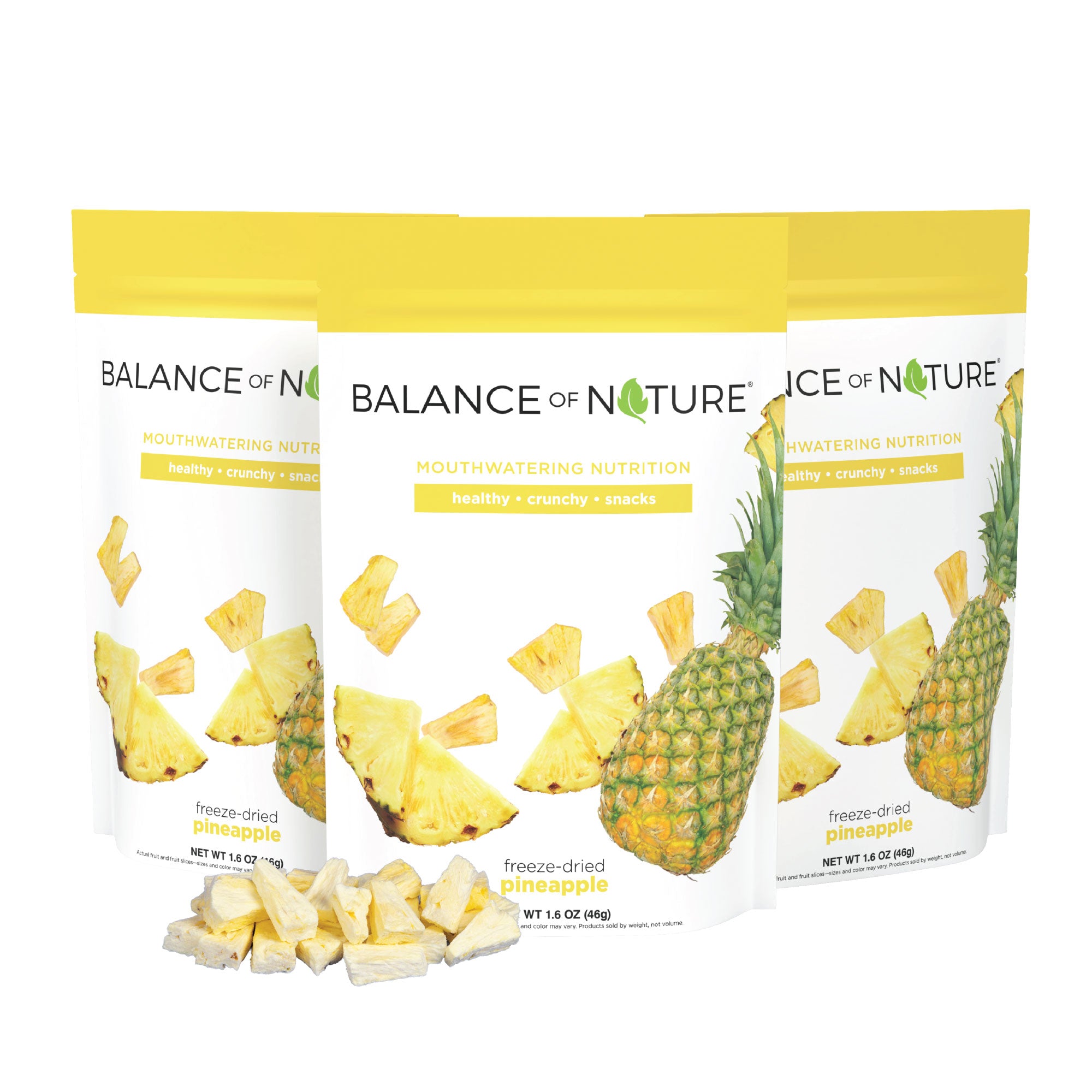 Freeze-Dried Pineapples (3 Pack)
