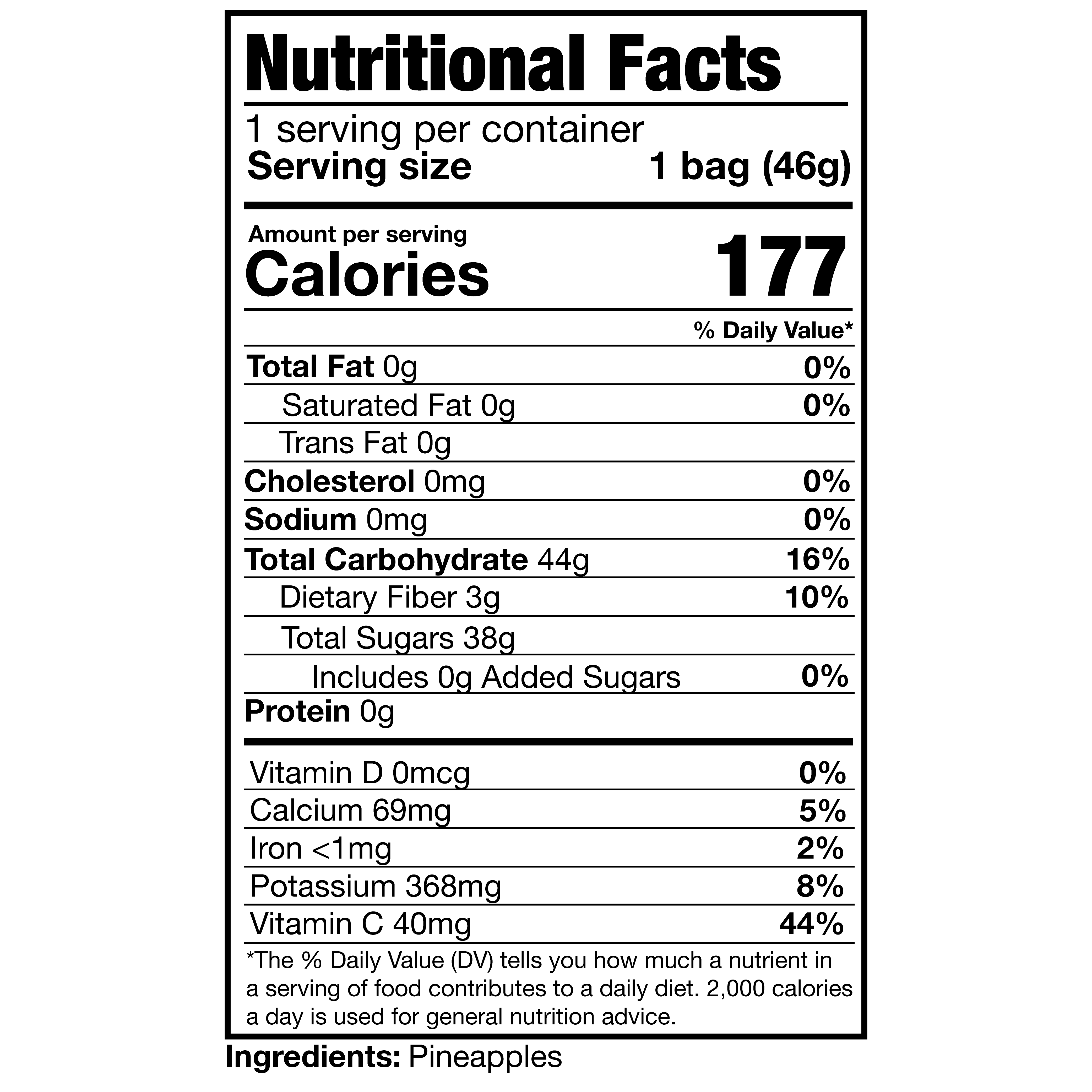 Freeze-Dried Pineapples (3 Pack)