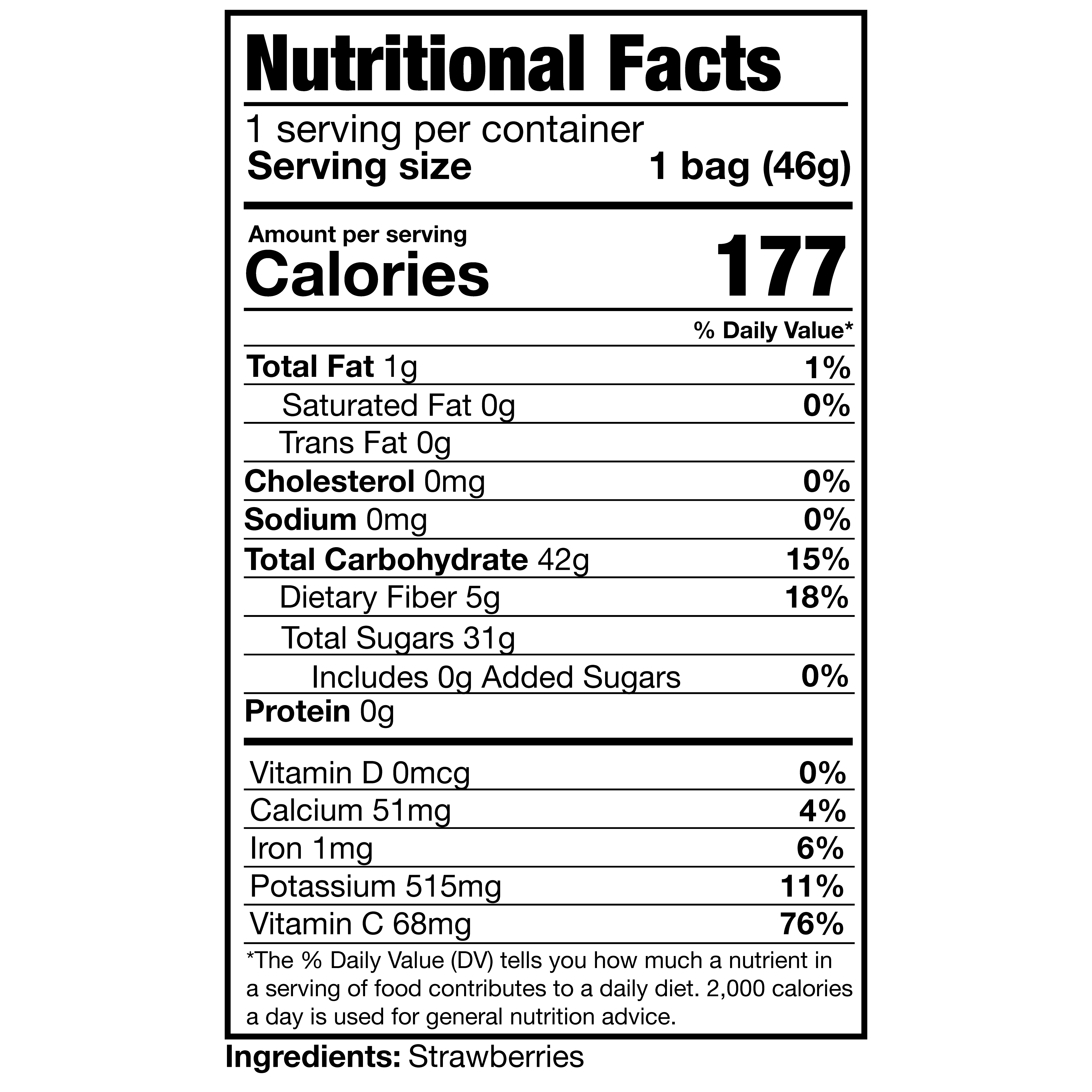 Freeze-Dried Strawberries (3 Pack)