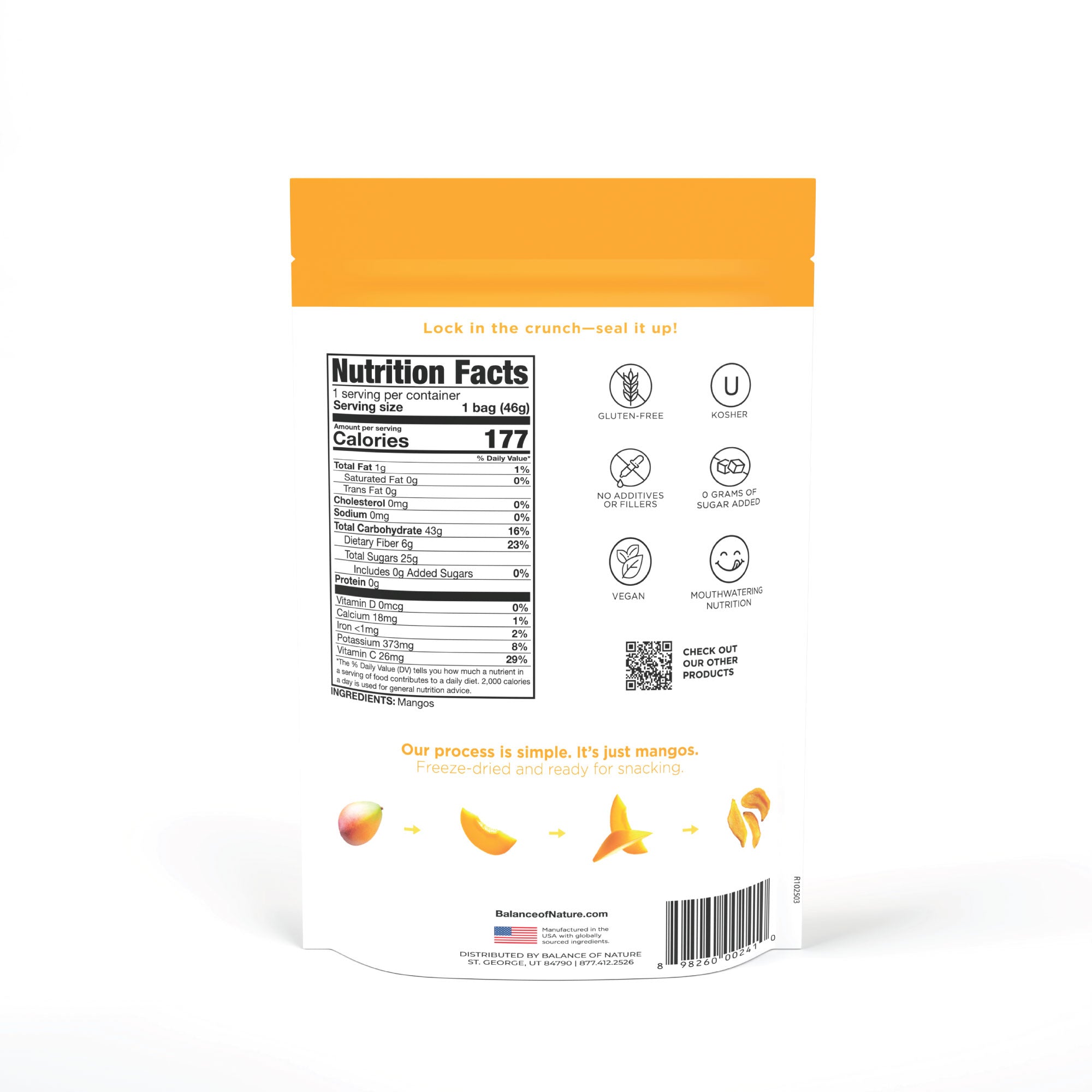 Freeze-Dried Mangos (3 Pack)