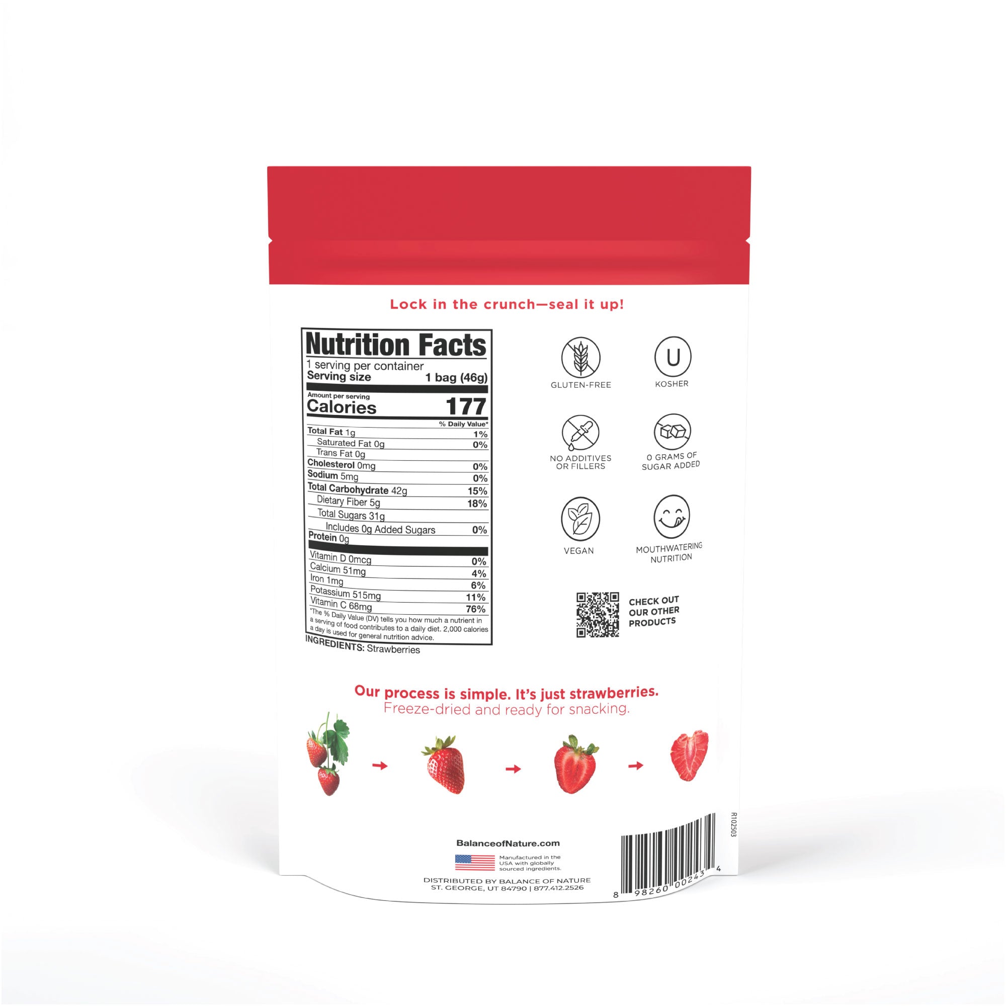 Freeze-Dried Strawberries (3 Pack)